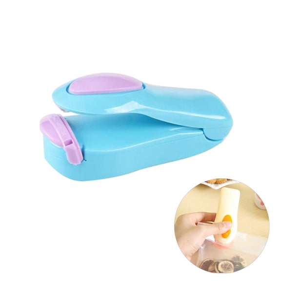 LOLIPPYY Travel Friendly Blue Hand Pressing Heat Sealer for Easy Bag Sealing