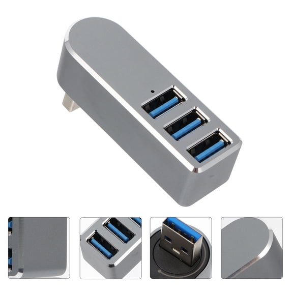 Masteelf High Aluminum Alloy Hub Digital Camera Hub 6x2cm Grey