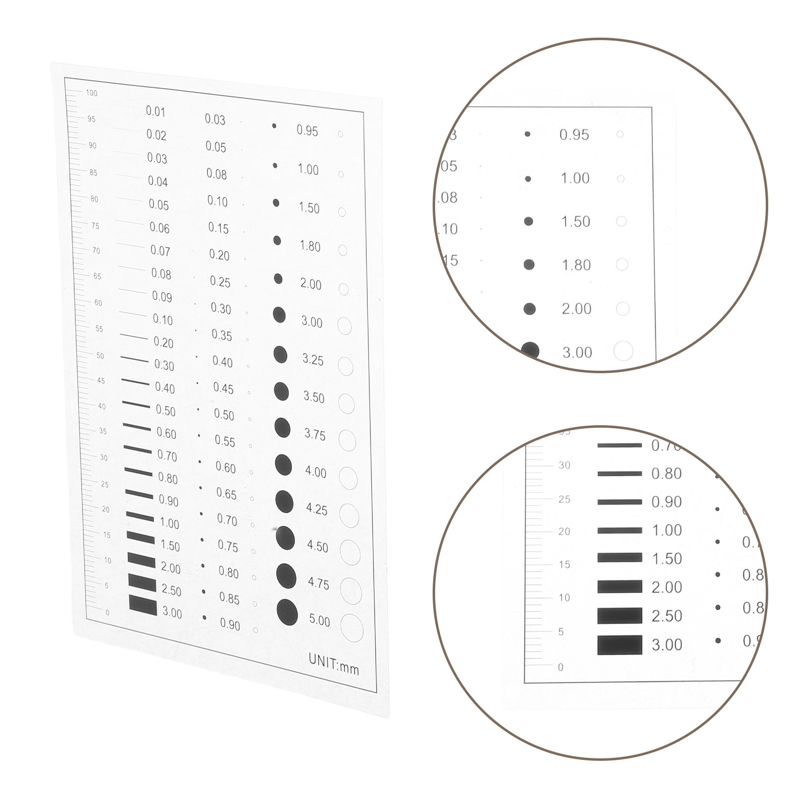 Defect Measuring Card Masteelf High Precision Flaw Detection Gauge Line Width Defect Width ...