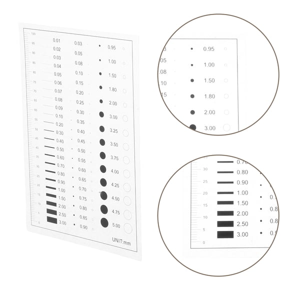 Masteelf High Precision Flaw Detection Gauge for Line Width and Defect Measurement, Accurate Line Defect Measuring Ruler Tool