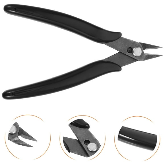 Masteelf High Quality Metal Electrical Wire Cutters for Wire Cutting Black 127mm Durable Comfortable Tool