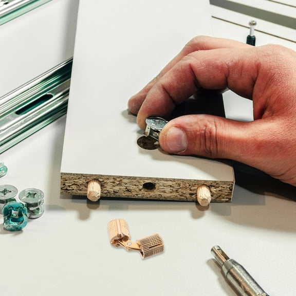 Masteelf Hinges for Cabinet Doors Small Hinges Copper Hinge 2.20X1.20X1.20CM Golden