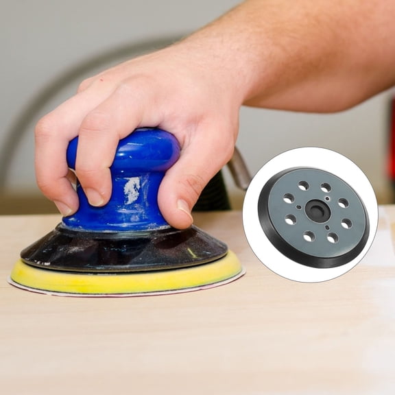 Masteelf Hook Loop Sander Disc 8-hole Sanding Disc Metal Sander Disc Pad for Replacement