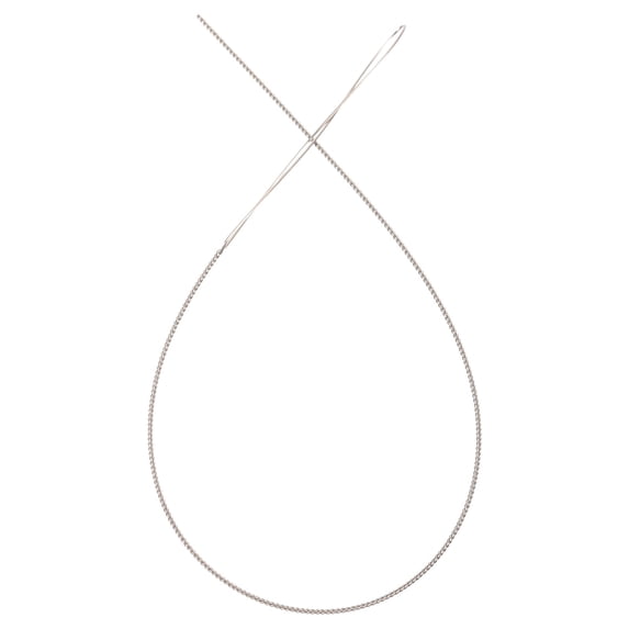Masteelf Hook Reusable Beading Needle DIY Jewelry Making 13x0.1cm Silver