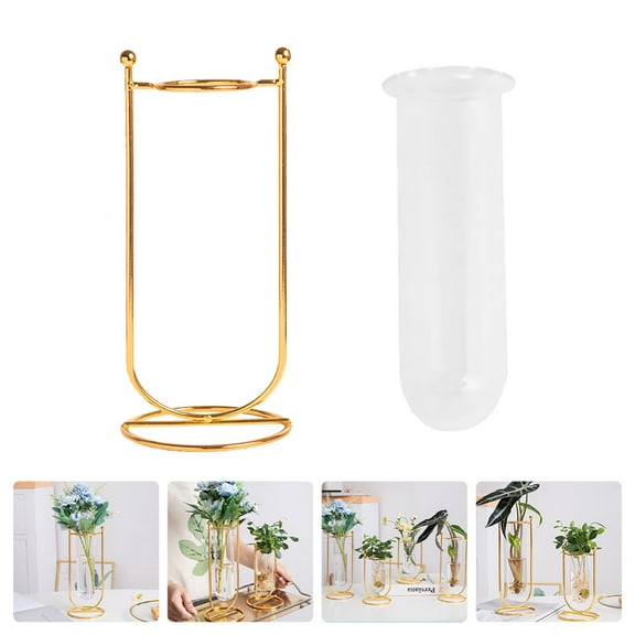 Masteelf Hydroponic Glass Vase Transparent Flower Vessel Plants