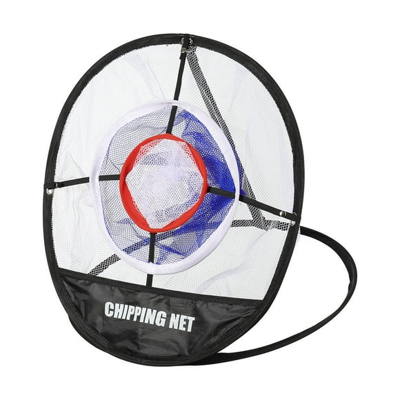Masteelf Golf Practice Net with Three Target Pockets for Use Black Nylon 70x50 inches