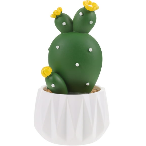 Masteelf  Indoors Mini Artificial Potted Plant Decorative Cactus