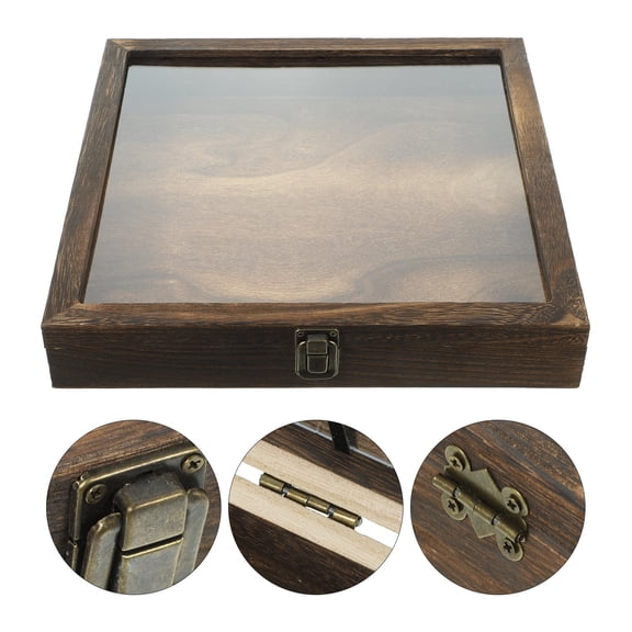 Masteelf Insect Specimen Display Case Specimen Protective Case Wooden Display Box