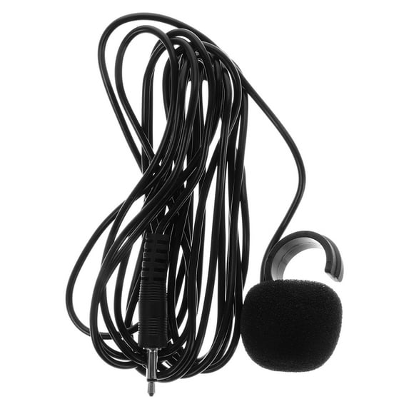 IDEANATEGRATE Fingertip Mini Microphone With Musical Instrument Accessories Black 1Pcs 11.8x1.2x0.8In