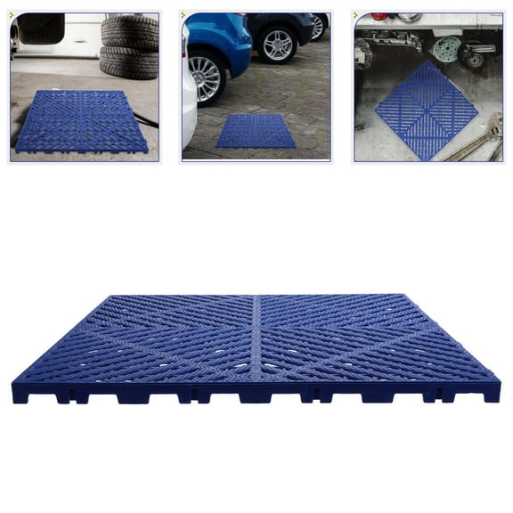 Masteelf Garage Floor Tiles Panels Plastic Balcony Patio Floor Tiles Cushion Shower Drainage Mat For Car Wash Non-Slip Waterproof For Deck Bathroom Pool Areas