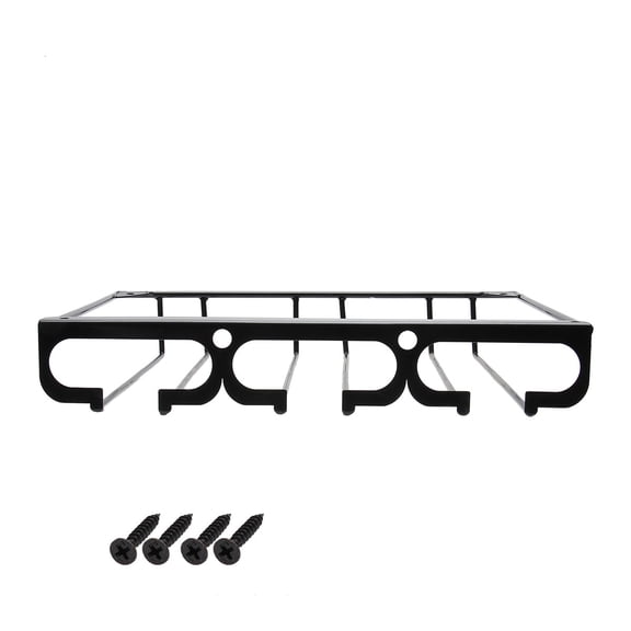 Masteelf  Iron Draining Rack Goblet Holder Bottle Organizer Gold Black