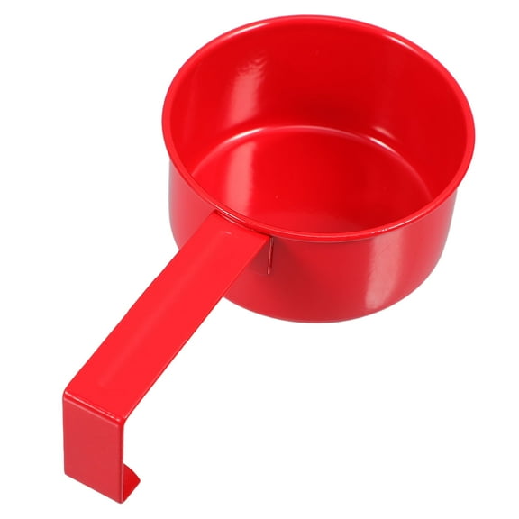 Masteelf Iron Scoop Laundry Powder Scoop Reusable Rice Measuring Spoon Pet Food Scoop Reusable Scoop with Hanging Handle for Storage Bucket