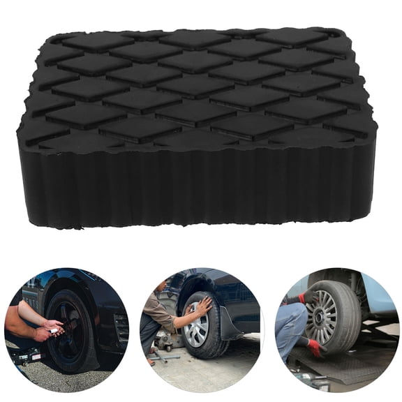 Masteelf Jack Pad RV Jack Pad Leveling Pad Jack Stabilizing Pad Heavy Duty Rubber Jack Pad Floor Jack Rubber Pad for Campers and Trailers