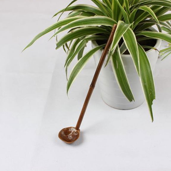 Masteelf Japanese Tea Ladle Bamboo Water Ladle Water Ladle Tea Spoon Water Ceremony Tool Bamboo Japanese Water Ladle Handmade Water Bailer Dipper