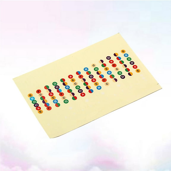 Masteelf Key Guitar Chord Stickers Bass Accessories Parts Fretboard Guide Acoustic