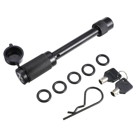 Masteelf Keyless Trailer Hitch Lock Trailer Pin Lock Trailer Protection 20X3CM Black