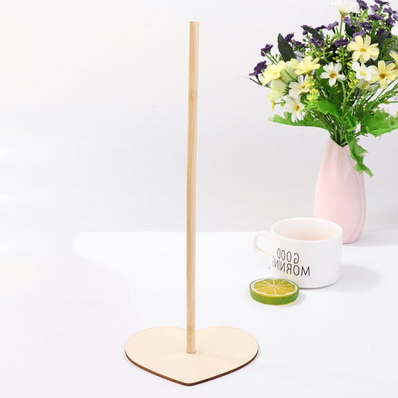 Masteelf Khaki Wooden Donut Display Stand Perfect for Birthday Party Decorations, Timber, Easy Storage, 3pcs