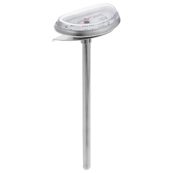 Masteelf Kitchen Thermometer BBQ Thermometer Stainless Steel Frying Thermometer Accurate Oil Temperature Gauge for Deep Frying Turkey and Meat