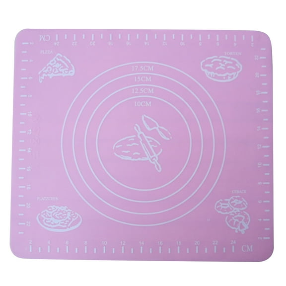 Masteelf Kneading Mat Pastry Rolling Mat 29.00X26.00X0.50CM Pink