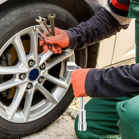 Masteelf L Shaped Socket Wrench for Car and Motorcycle Repair Double-Ended Adjustable Tire Valve Tools 21mm