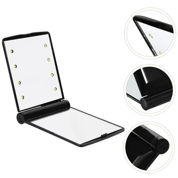 Masteelf  LED Makeup Mirror Handheld Two-sided Chic Appearance Travel