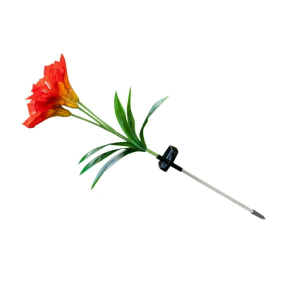 Masteelf  Landscape Lamp Solar LED Flowers Garden Decor Lights Outdoor Orange