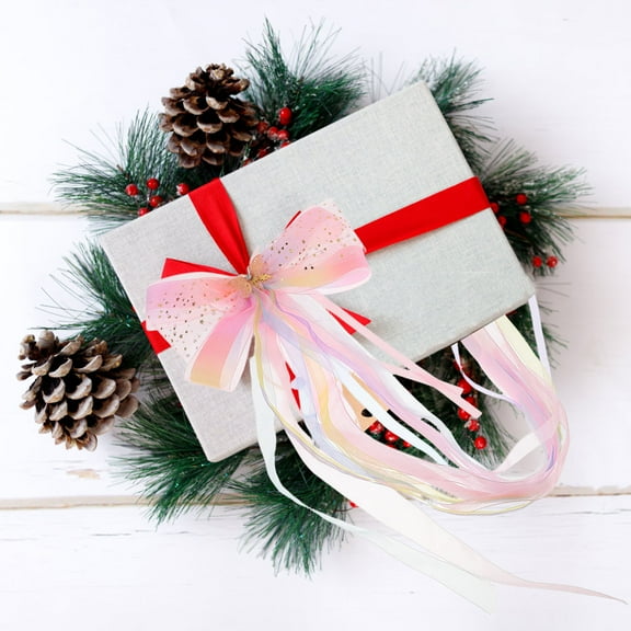 Masteelf Large Bowknot DIY Bow Hair Accessories Polyester Big Bow Wedding Party Birthday Present Wrapping Bow Decoration for Brides Bridesmaids and Girls