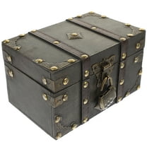 Masteelf Large Capacity Jewelry Box Vintage Decorative Box Jewelry Storing Organizer with Lock