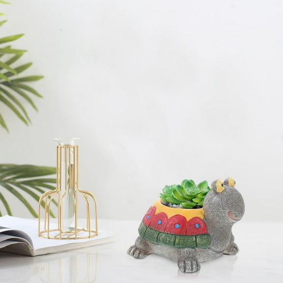 Masteelf Large Planter Artificial Plants Office 11X9CM Colorful