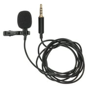 Masteelf Lavalier Microphone Clip On Microphone 3.5mm Recording Microphone Lapel Mic