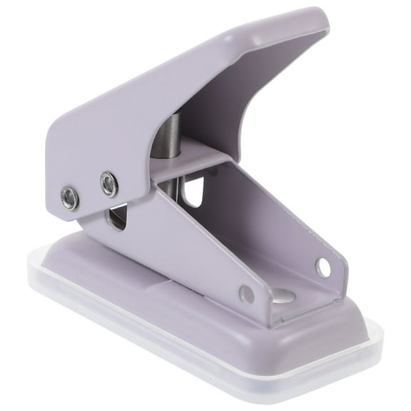 Masteelf Lavender Adjustable Hole Puncher for Crafting Use with Plastic and Metal Material 1Hole Punch