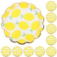 thumbnail image 1 of Masteelf Lemon Slices Paper Plates for Party Use Yellow Creative Print Sturdy Disposable Plates 17 5cm, 1 of 8
