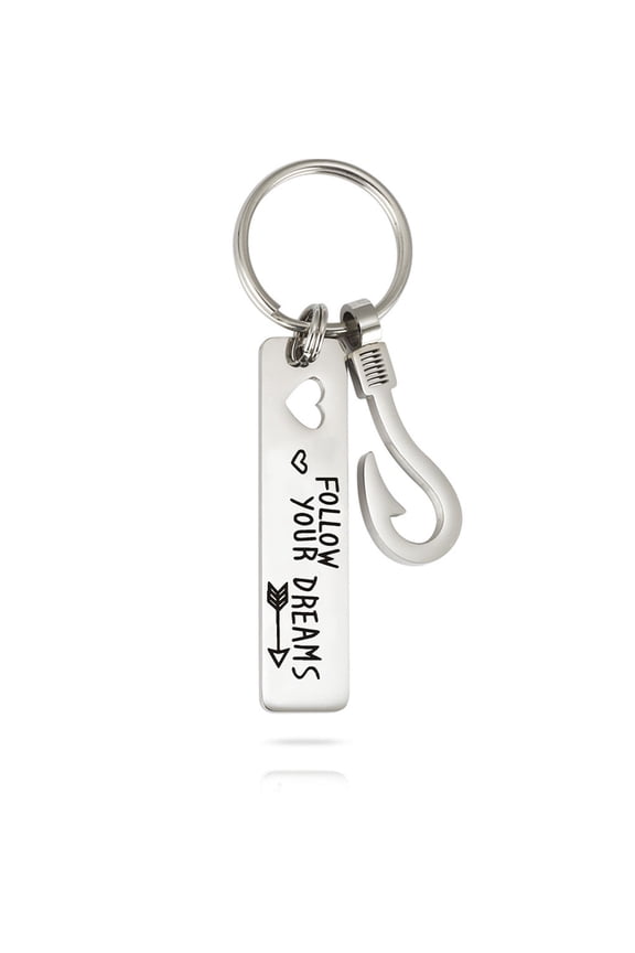 Letter Printing Key Holder Keychain for Shoulder Bag