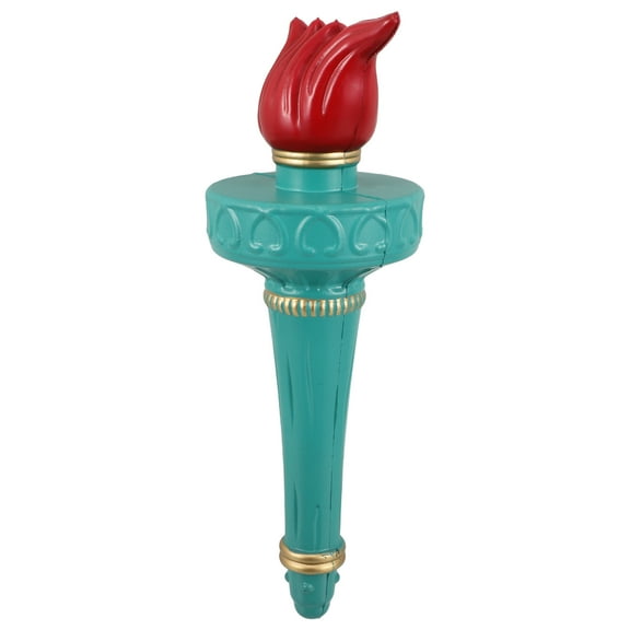 Masteelf Like Headdress Statue of Torch 30.00X10.50X5.00CM Sky-blue