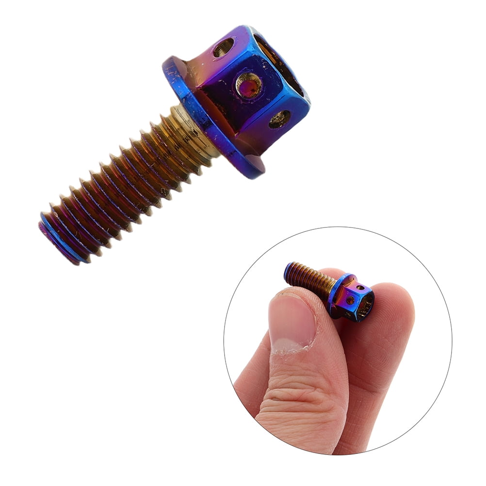 Masteelf License Plate Screw For Motorcycle Frame Bolts Automotive Exterior Accessories Car Plate Screw For License Plate Mounting Hardware M6x12mm