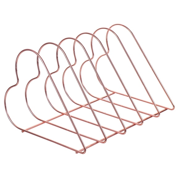 Masteelf  Lid Wrought Iron Bookshelf Magazine Storage Rack Holder Office