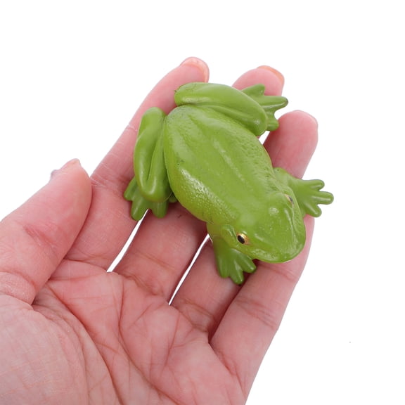 Masteelf Lifelike Frog Toy for Children Realistic PVC Animal Model Educational Frog Figurine for Kids Learning and Imaginative Play