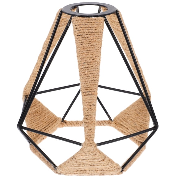 Masteelf Light Bulb Cage Guard Wicker Chandelier Shades Removable Lacquer Caulk