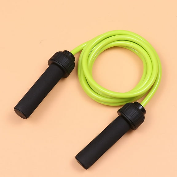 Masteelf Light Green Weighted Jump Rope for Adults Durable PP Fitness Rope Perfect for Home Gym and Outdoor Workouts 3M