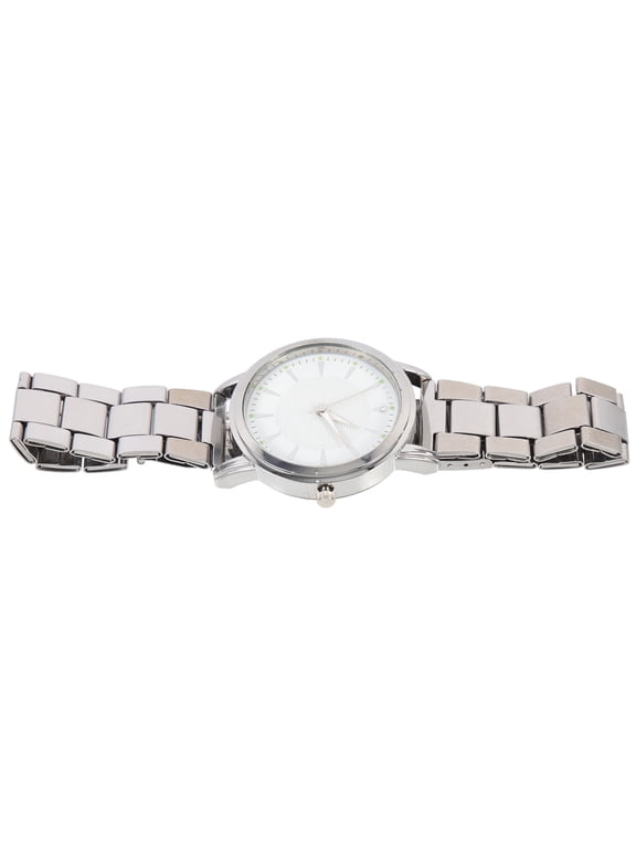 OFFIGAM Men's Stainless Steel Strap Watch with White Dial, Quartz Movement, Stylish Design for Everyday Wear