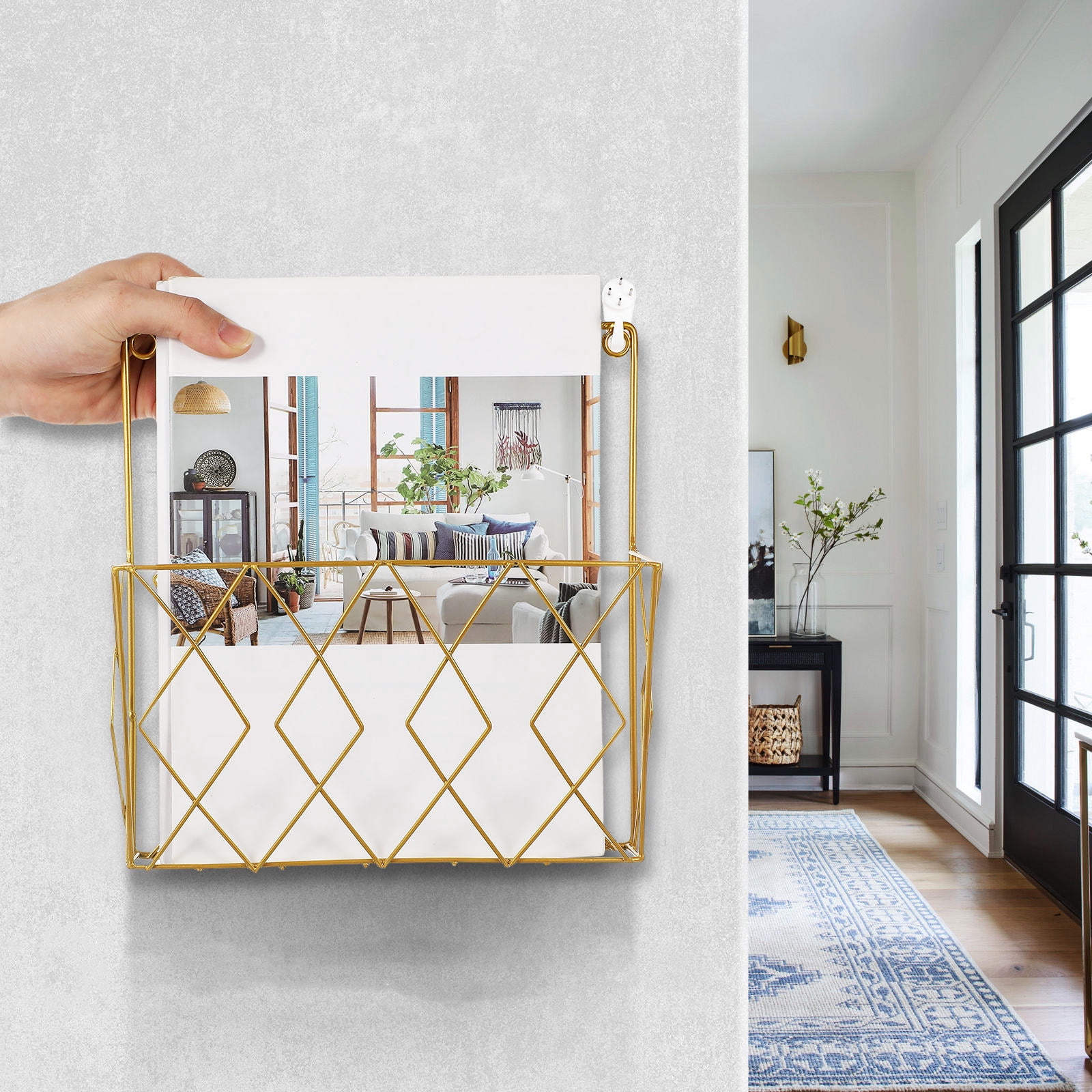 Masteelf Magazine Rack Book Display Stand Comic Book Storage Rack Book ...