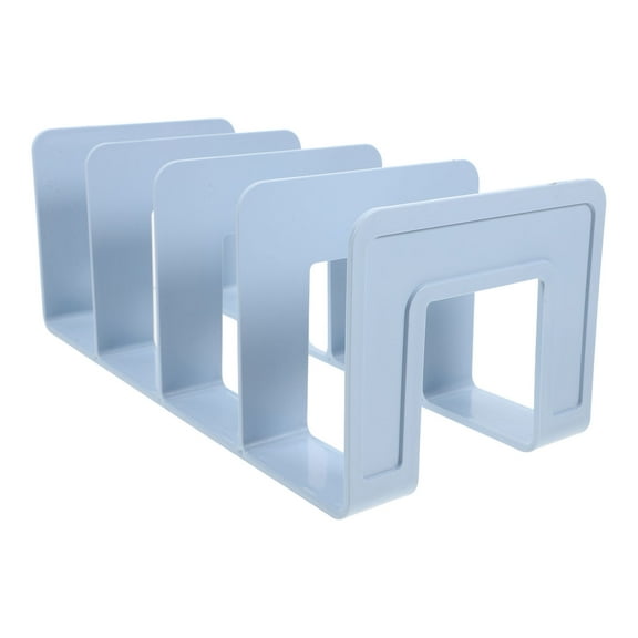 Masteelf Magazine Rack Storage Organizer for Shelf, Book Holder and File Rack, Bookend for Heavy Books and Magazines