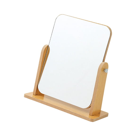 Masteelf Makeup Standing Mirror Rotating Vanity Mirror Rotating Mirror Student 24x22cm