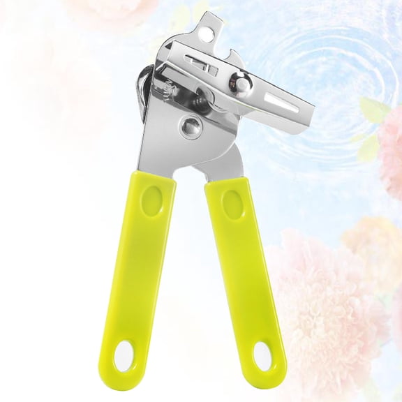 Masteelf Manual Can Opener with AntiSlip Grips for Household Kitchen Use Compact and Portable 2pcs Green