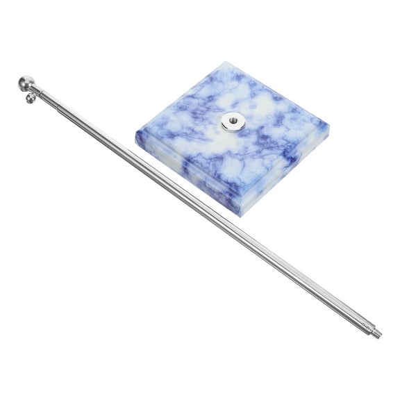 Masteelf Masteelf Stable Tabletop Flagpole with Flag Fixing Pole Base 1 Set Desktop Metal Flag Stand