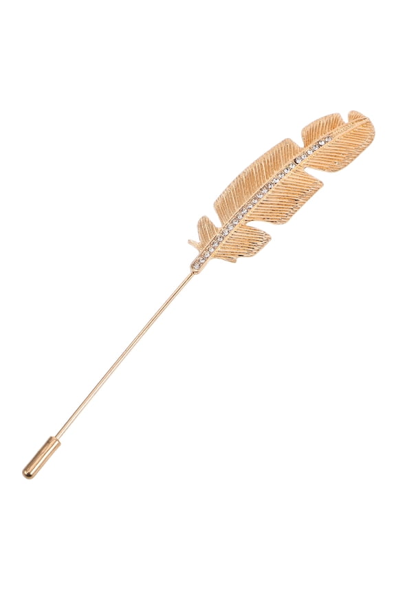 Men's Suit Party Decorations Mens Brooch Pins for Suits Man Golden