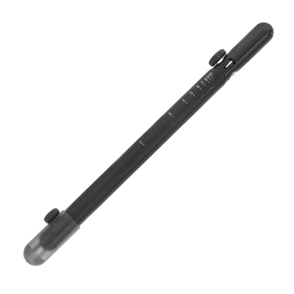 Masteelf Metal Compass with Radius Scale, Precision Math Drawing Tool for Students, Woodworking, Drafting, Black Finish