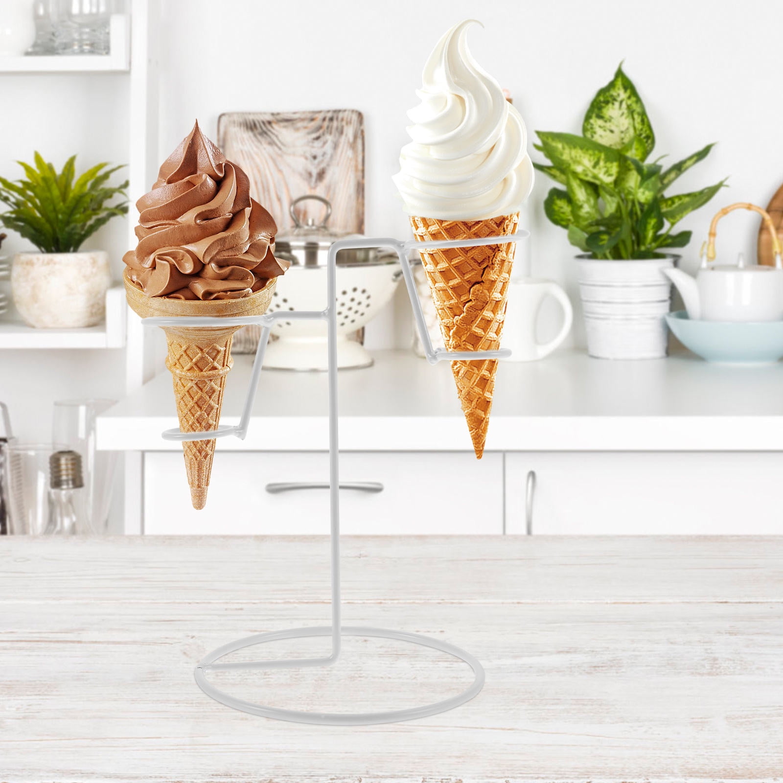 Metall Racks Ice Masteelf Metal Ice Cream Cone Stand Rack Ice Cream Cone Display Rack ...