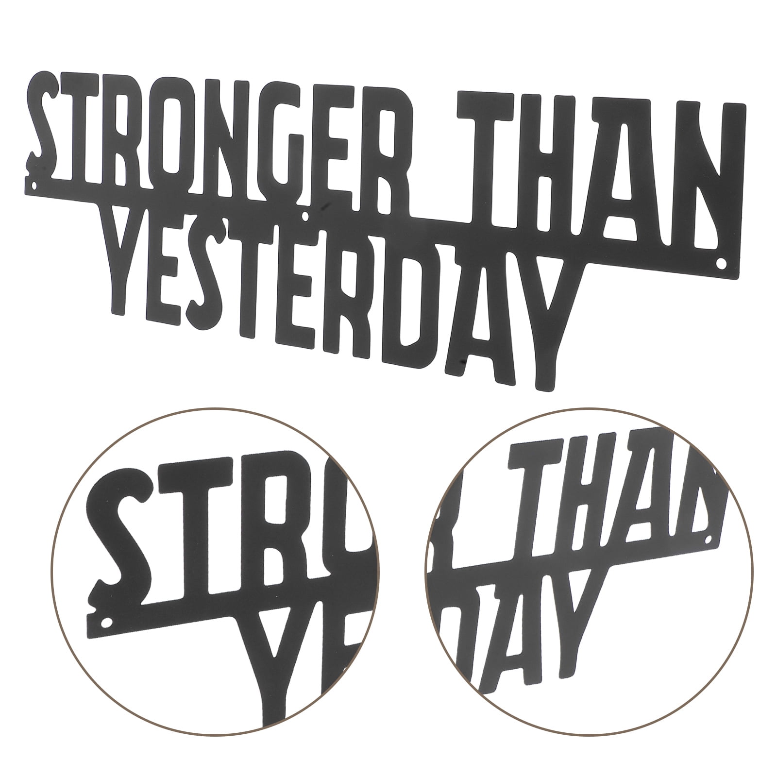Structube Inspirational Metal Wire Quote