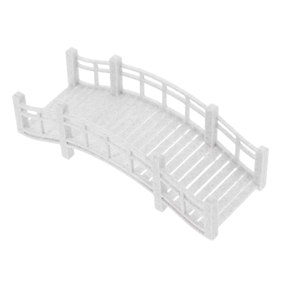 Masteelf  Micro Landscape Bridge Decorative Bucket Universal Frame Toilet Bolt Covers Grey